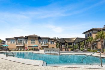 Sparkling swimming pool